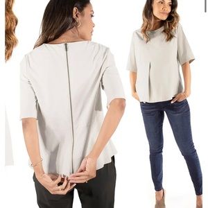 Ingrid and Isabel zip back maternity blouse